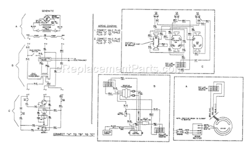 Page B Diagram and Parts List for 5542-1  Briggs and Stratton Generator